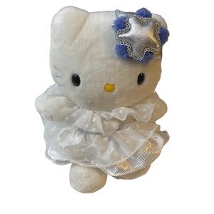Vintage Silver Star Angel Hello Kitty Sanrio GLOW IN THE DARK Stars 2000 Tags